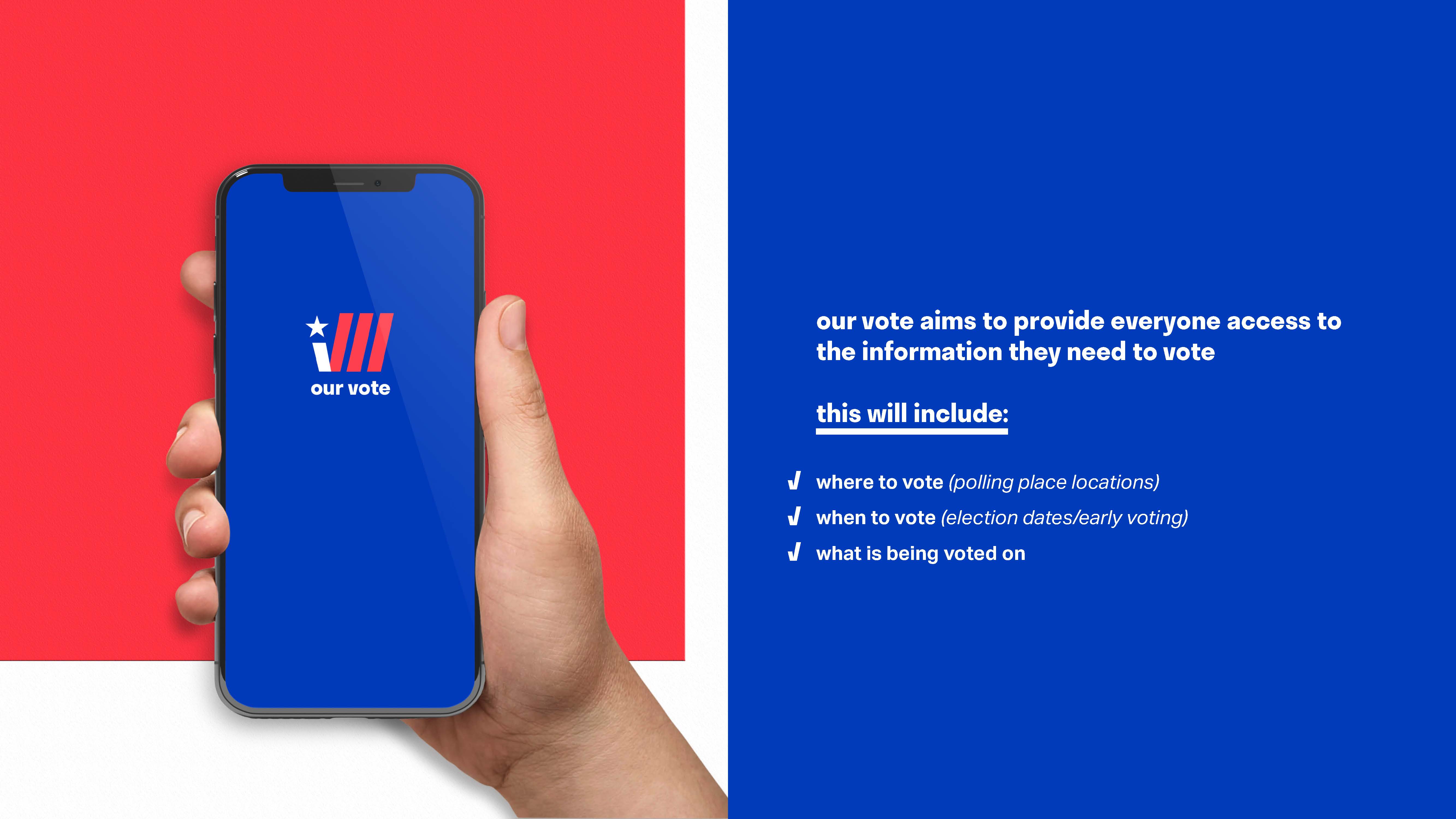 OurVote presentation slide 3